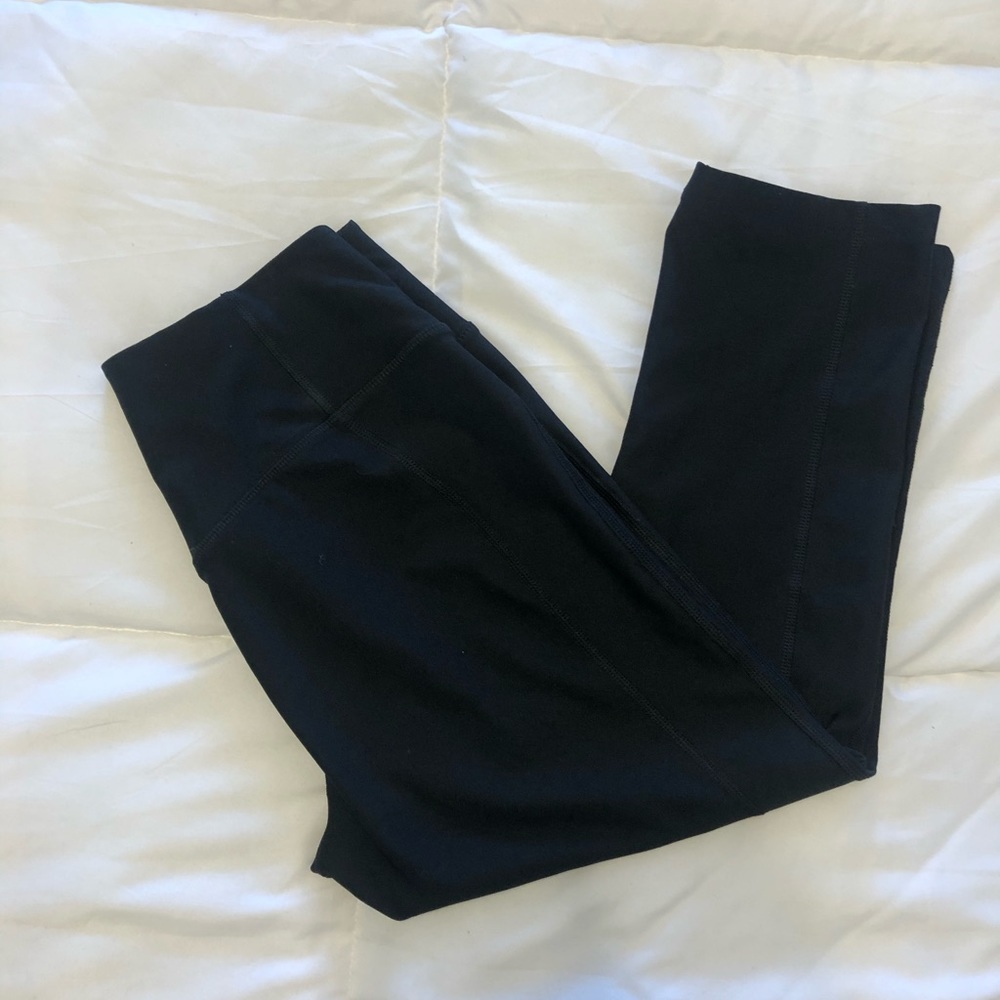 Two Nike crop workout leggings.